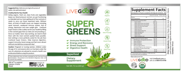 LiveGood Organic Super Greens