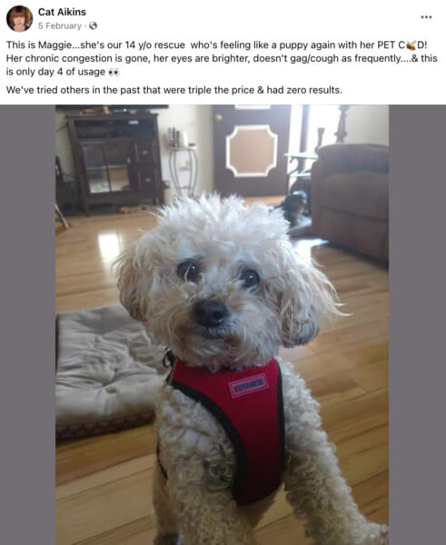 LiveGood CBD Oil for Pets-testimonials
