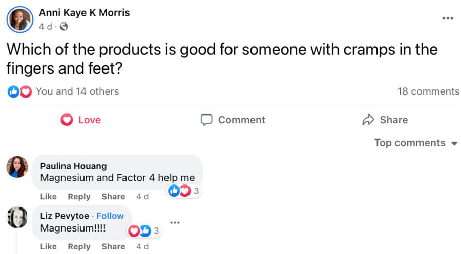 LiveGood Ultra Magnesium Complex Testimonials Facebook Group