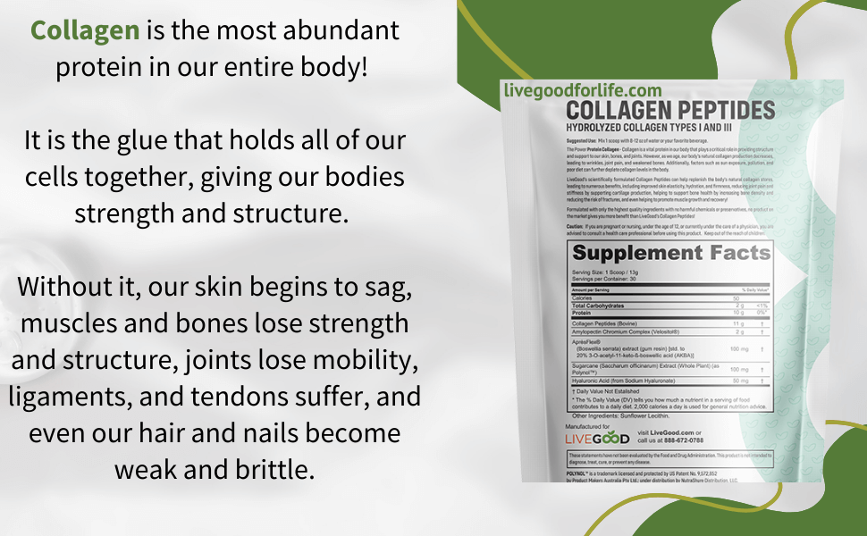 LiveGood Collagen - Peptides