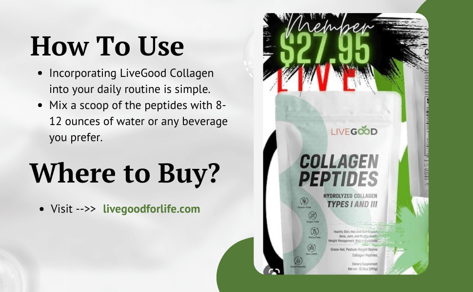 LiveGood Collagen - Peptides