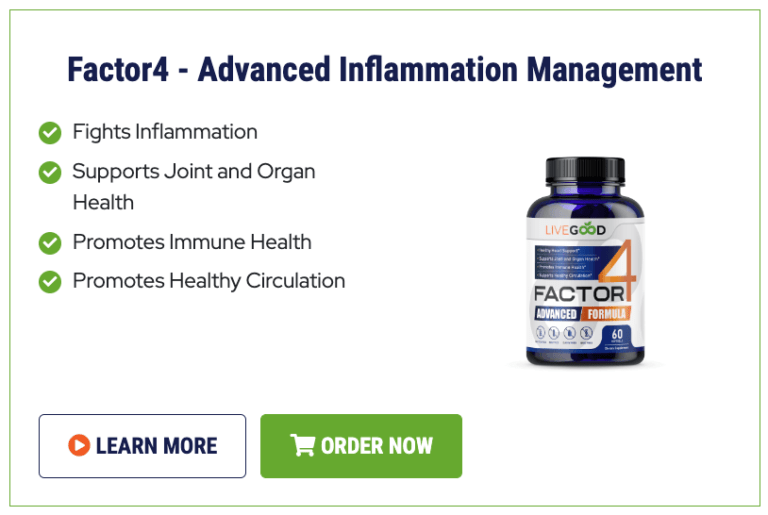 LiveGood Shop-Factor4 - Advanced Inflammation Management