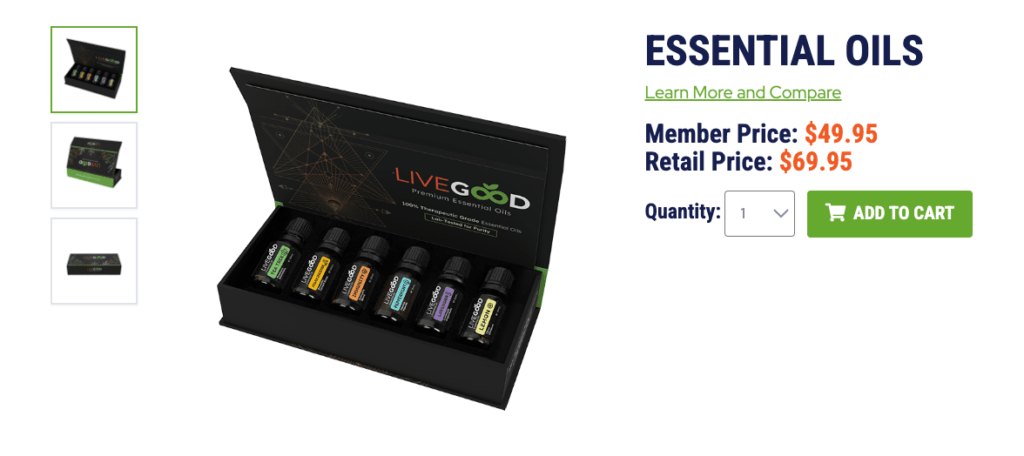 live good essential oils