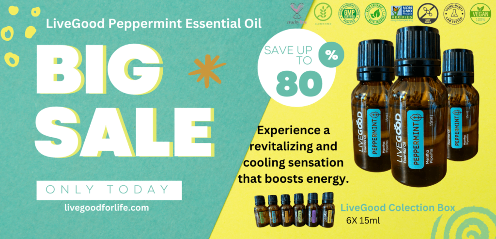 LiveGood Peppermint Essential Oil