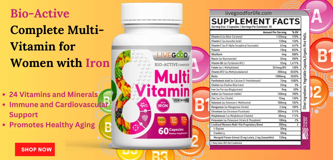 Bio-Active Complete Multi-Vitamin for Women with Iron