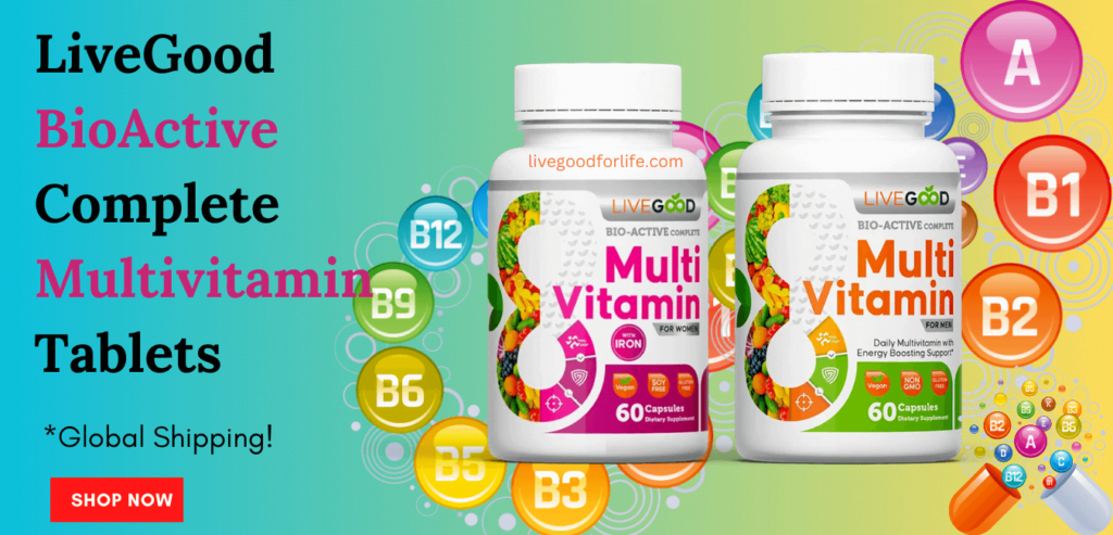 LiveGood BioActive Complete Multivitamin Tablets