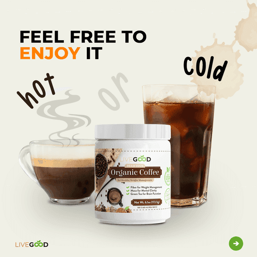 livegood organic, clean, pure coffee