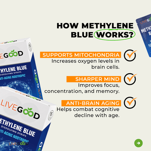 Methylene Blue Nootropic – Dissolving Strips