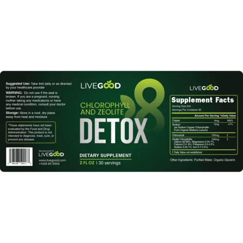 LiveGood Chlorophyll & Zeolite Review: Ingredients, Safety & Price - Image 3