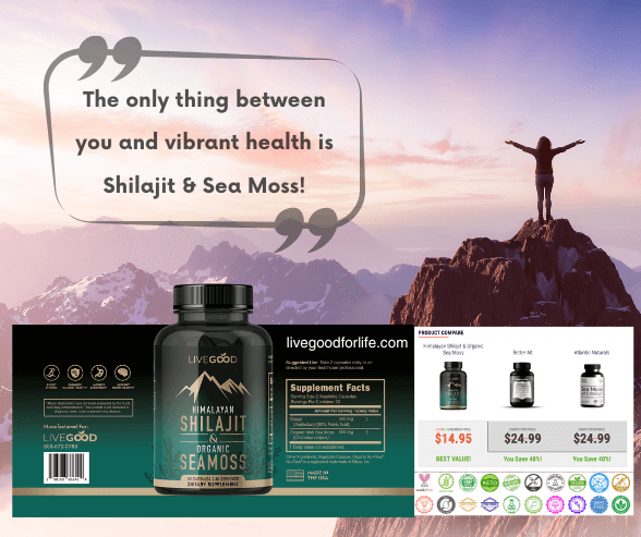 Himalayan Shilajit and Organic Sea Moss