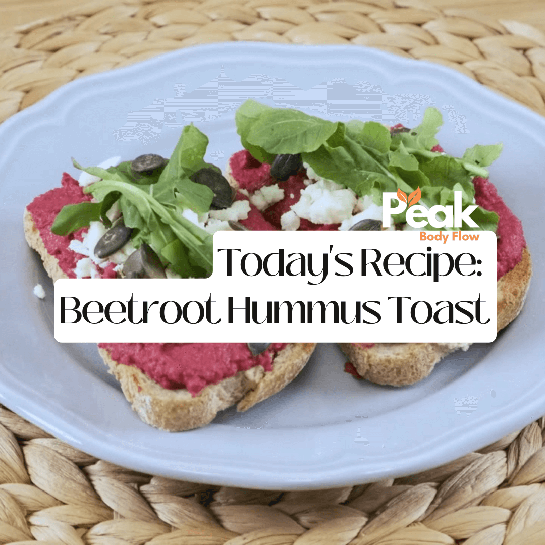 Beetroot Hummus Toast