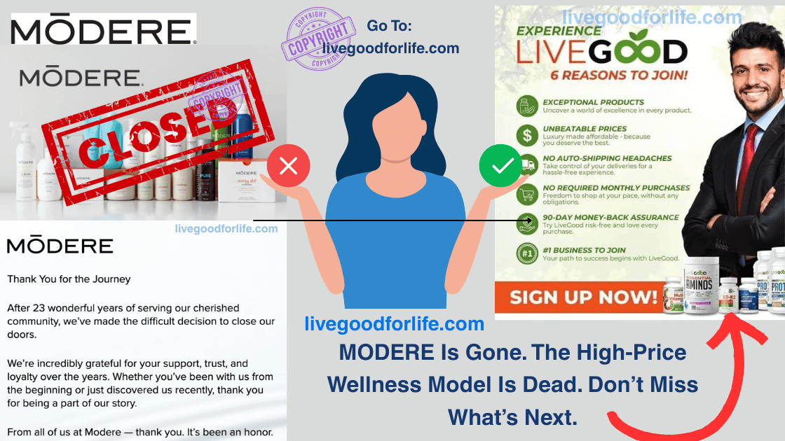 Modere vs LiveGood: A Wake-Up Call and a Fresh Opportunity