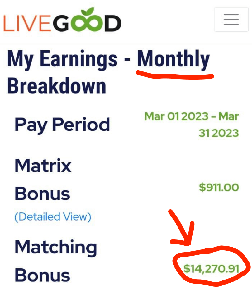 liveGood affiliates commissions