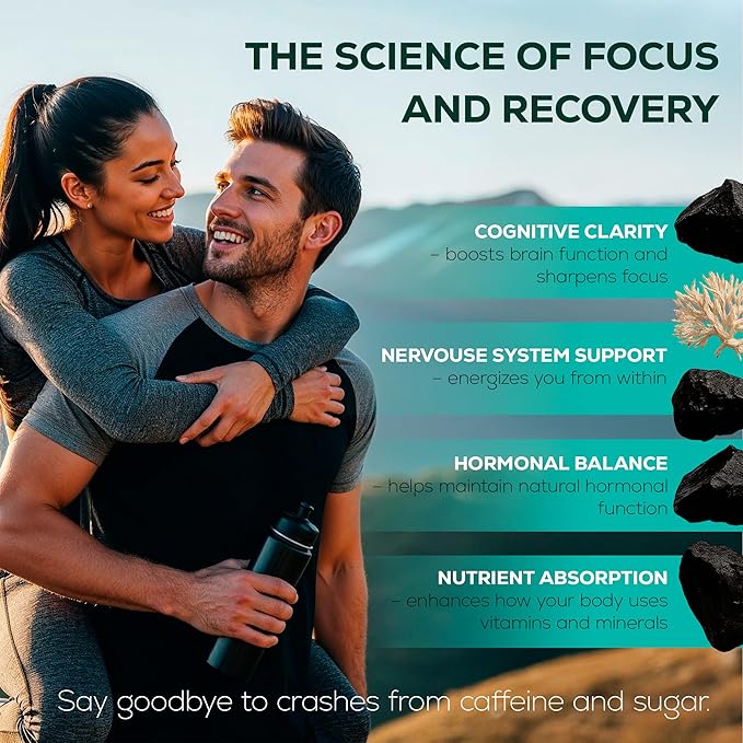 LIVEGOOD Himalayan Shilajit and Organic Sea Moss Capsules, Fulvic Acid Organic, Sea Moss and Shilajit Combo for Energy, Wellness and Vitality Support, Supports Focus and Mental Clarity (60 Count)