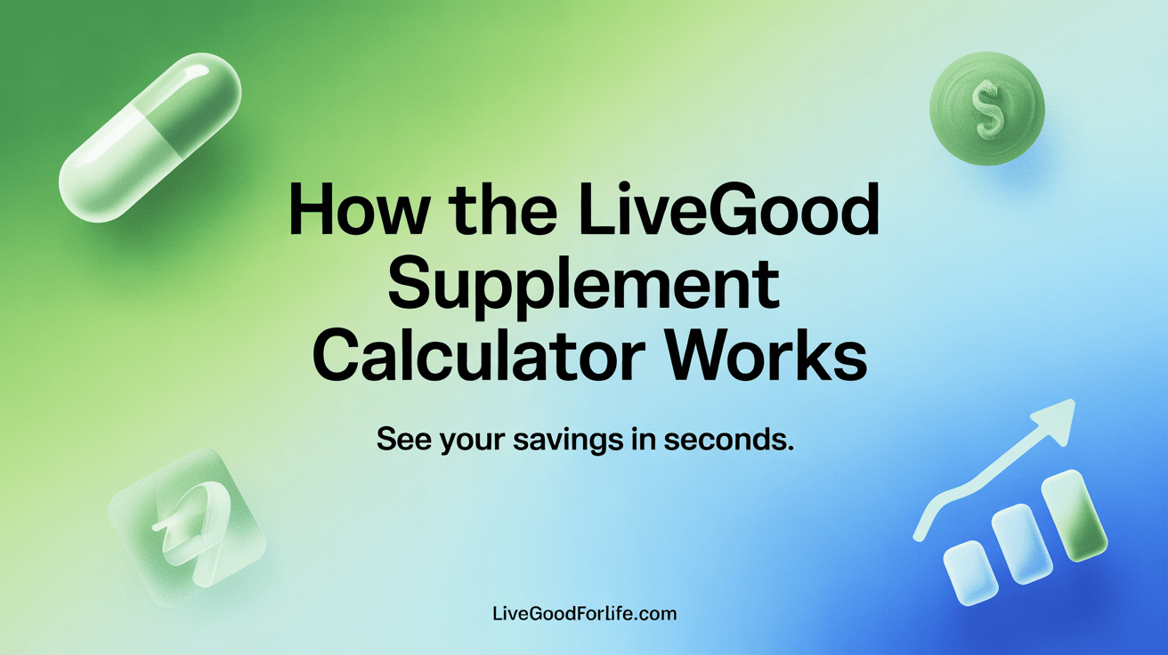 How the LiveGood Supplement Calculator Works