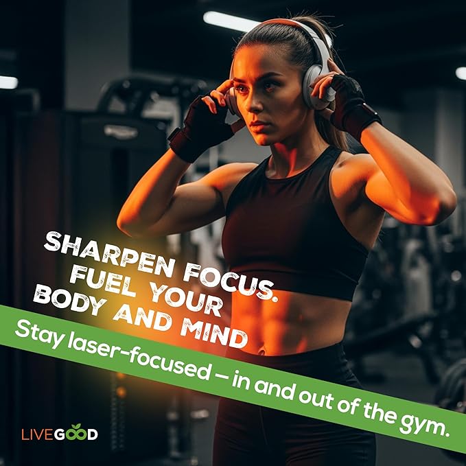 LIVEGOOD Creatine + HMB Powder, Unflavored Organic Creatine Monohydrate for Strength, Recovery, Brain Function & Muscle Growth, HMB Supplement, Built on Clean Ingredients – 30 Servings