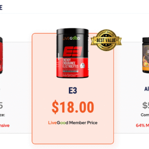 LiveGood Supplement Product Compare E3
