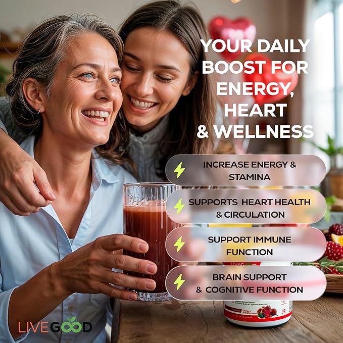 Organic Super Reds with Alfalfa, Barley Grass, Beet Root, Pomegranate, Grape Seed, Vegan, Gluten Free