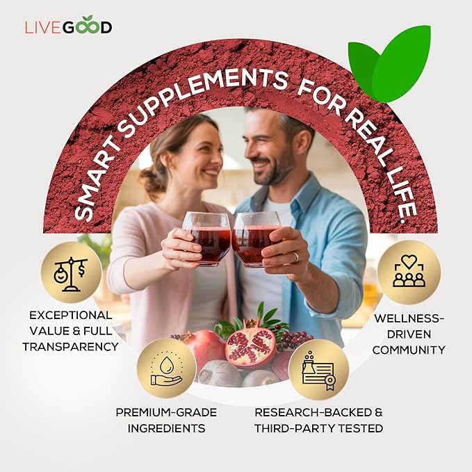 Organic Super Reds with Alfalfa, Barley Grass, Beet Root, Pomegranate, Grape Seed, Vegan, Gluten Free