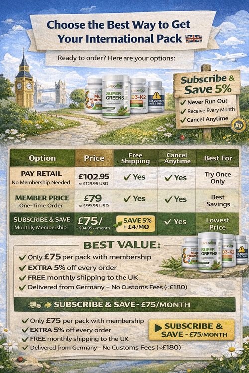 LiveGood UK: Premium Supplements with FREE Shipping to the UK!