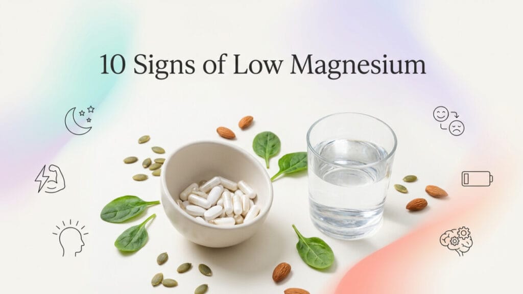 What are 10 signs of low magnesium?