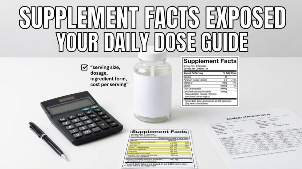 Supplement Education Hub-Labels, Dosage, COAs & Ingredient Research