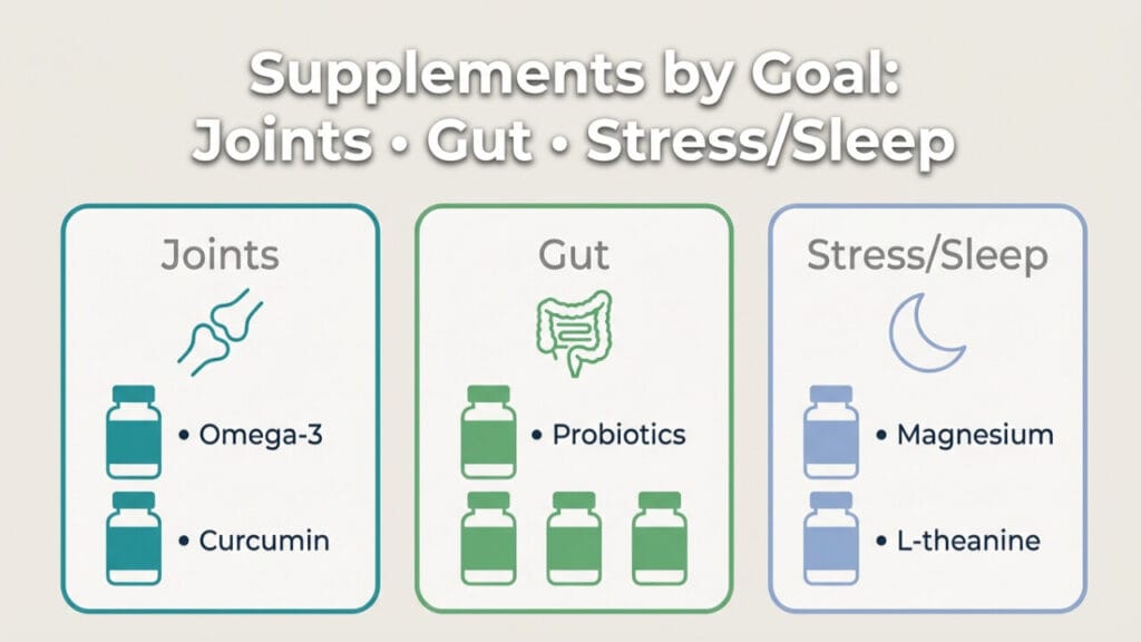 Supplements by Goal- Joints • Gut • Stress-Sleep