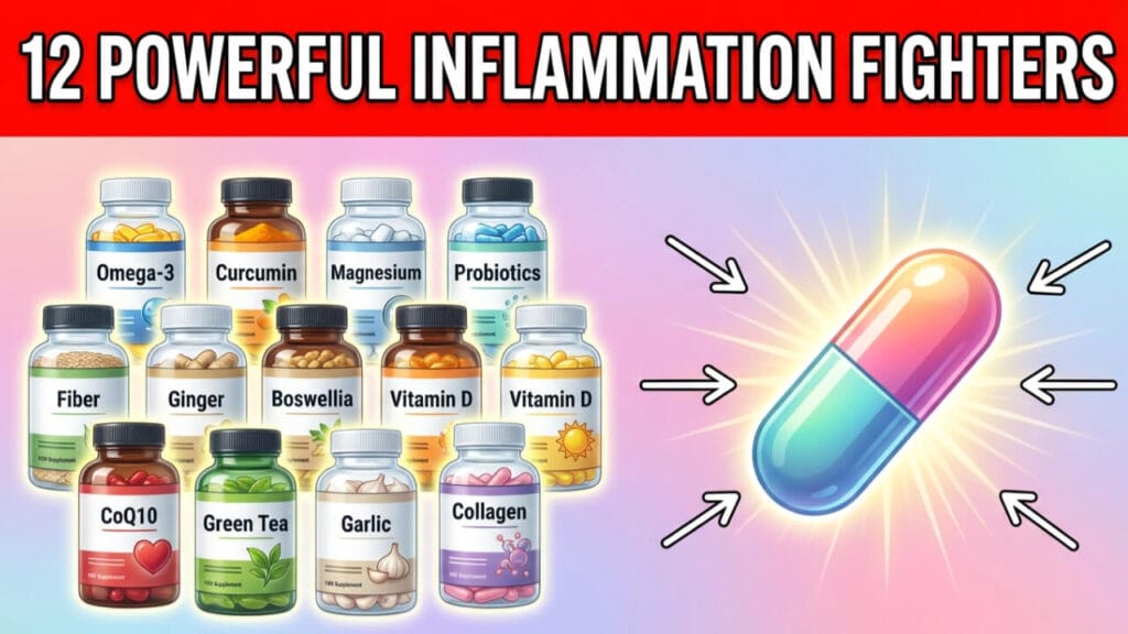 Top 12 inflammation support supplements ranked by evidence and real-world use