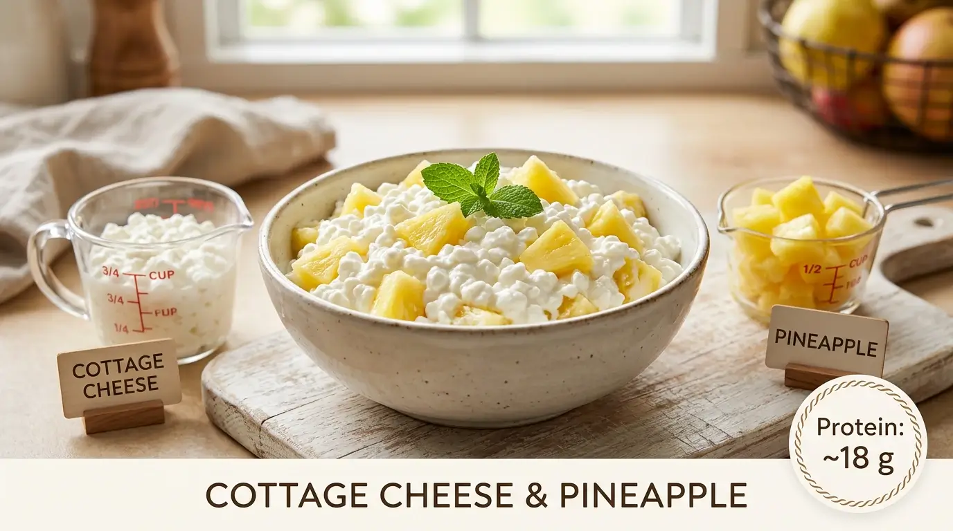 Cottage Cheese and Pineapple High-Protein Snack