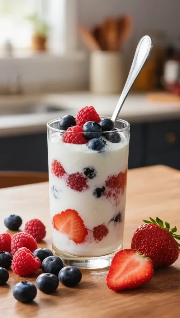 Greek Yogurt and Berries High-Protein Snack