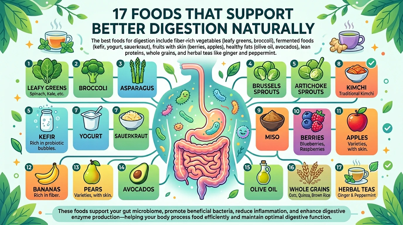 Best foods for healthy digestion and gut support