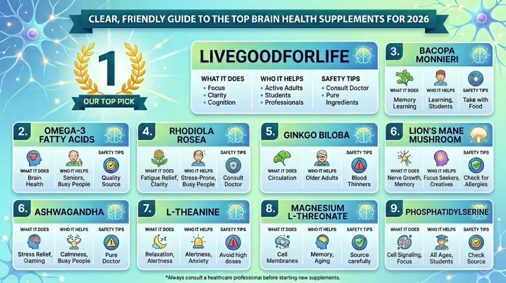 9 Best Brain Health Supplements for 2026