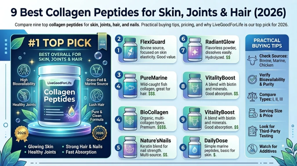 9 Best Collagen Peptides for Skin, Joints & Hair (2026)
