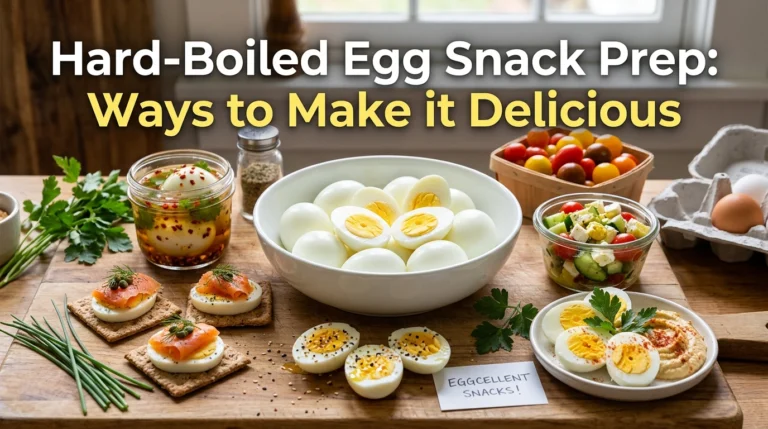 Hard-Boiled Egg Snack Prep- Ways to Make it Delicious