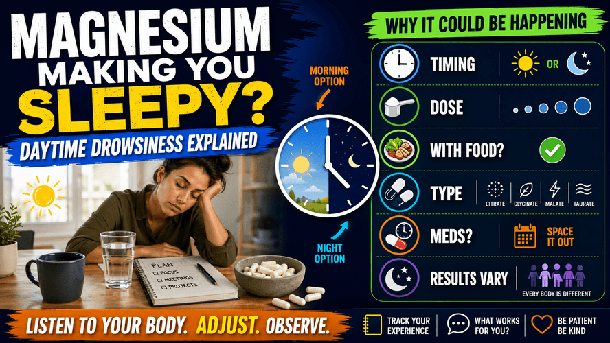 Magnesium making you sleepy during the day educational timing guide