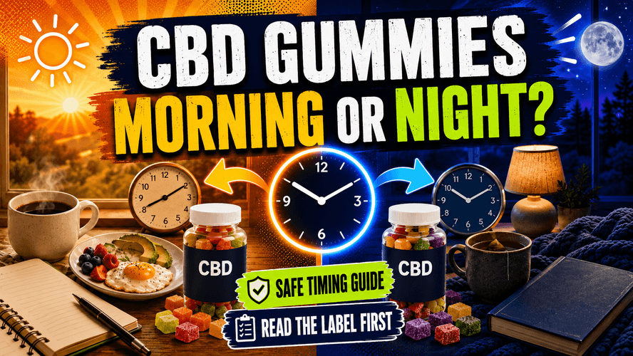 Morning or night CBD gummies
