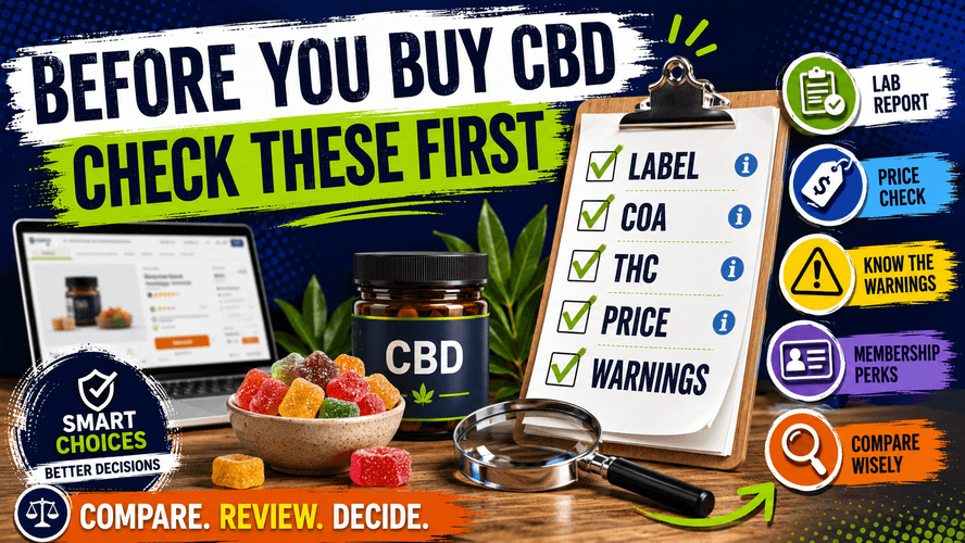 Smart choices for buying CBD checklist