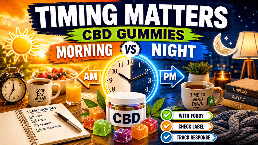 Timing matters morning versus night CBD wellness routine