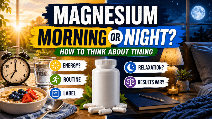 Magnesium morning or night timing guide