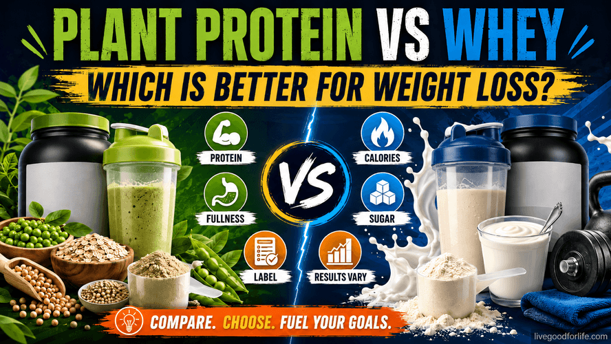 Plant protein versus whey protein for weight loss comparison