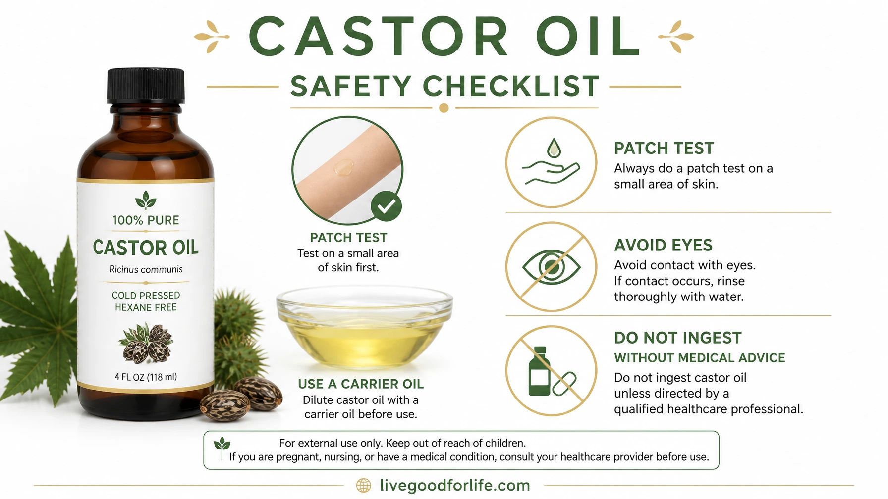 Castor oil safety mistakes and patch test guide