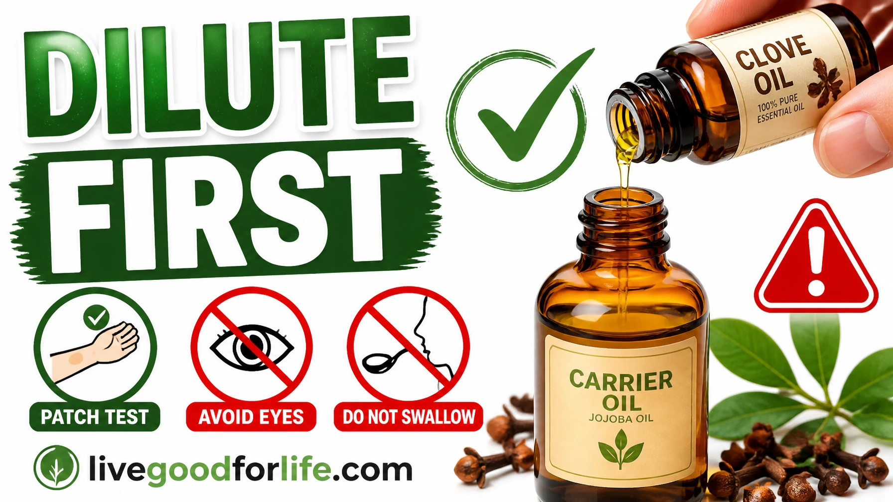 Clove oil dilution mistakes and safety checklist