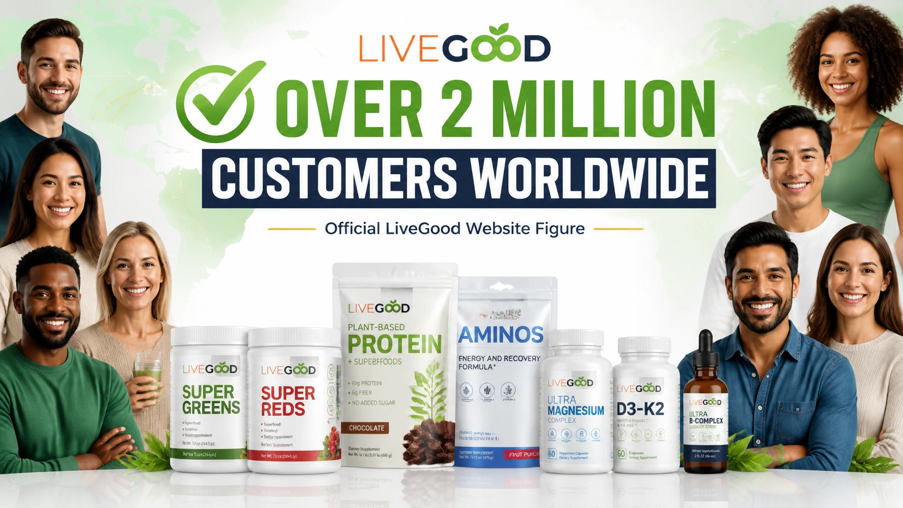 LiveGood products representing over 2 million customers worldwide