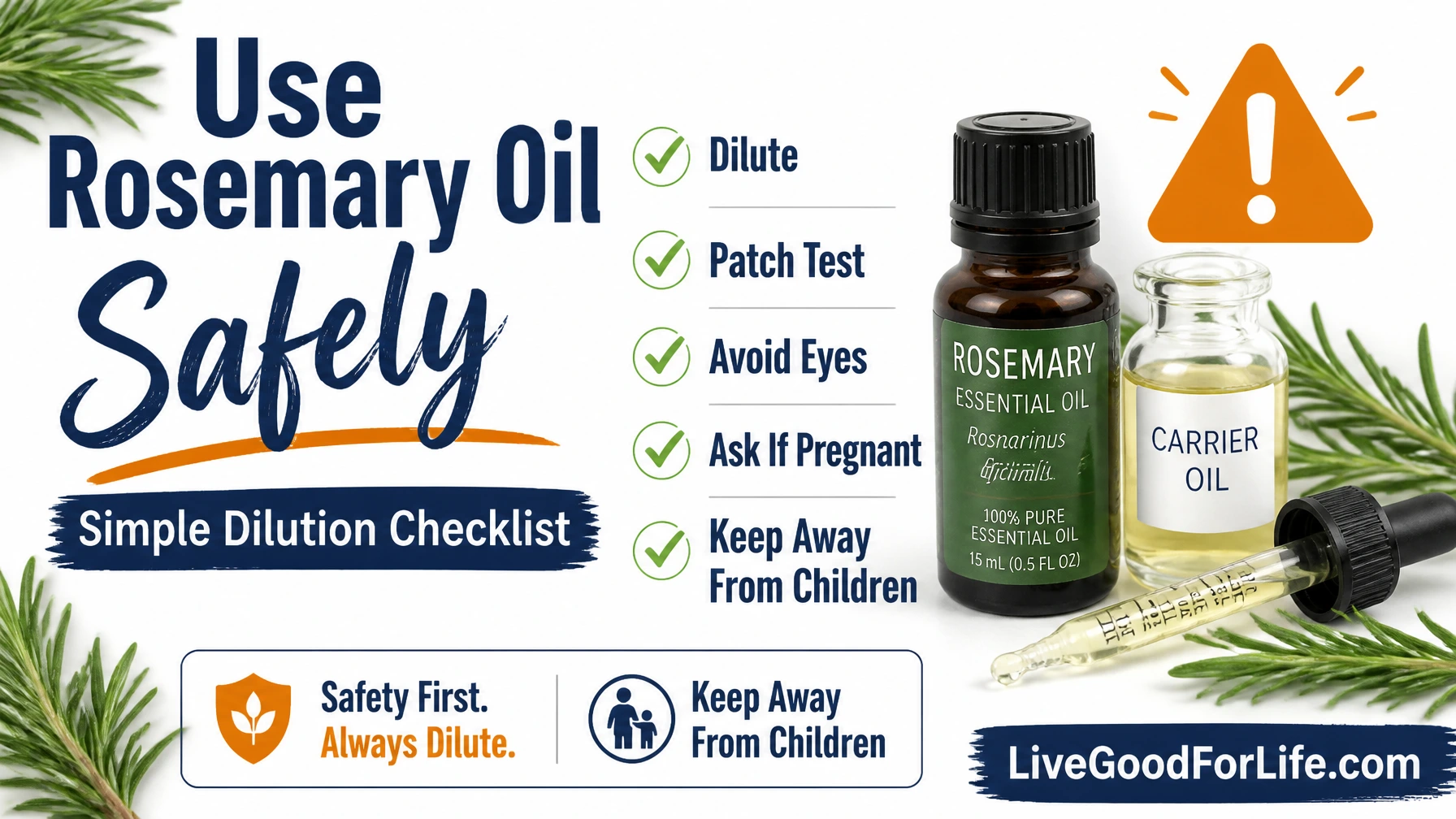 Rosemary oil safety and dilution checklist