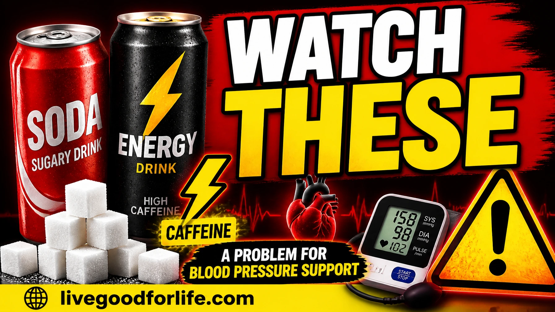 Sugary and energy drinks blood pressure warning