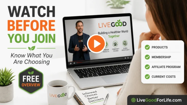 Watch the LiveGood Tour before becoming an affiliate