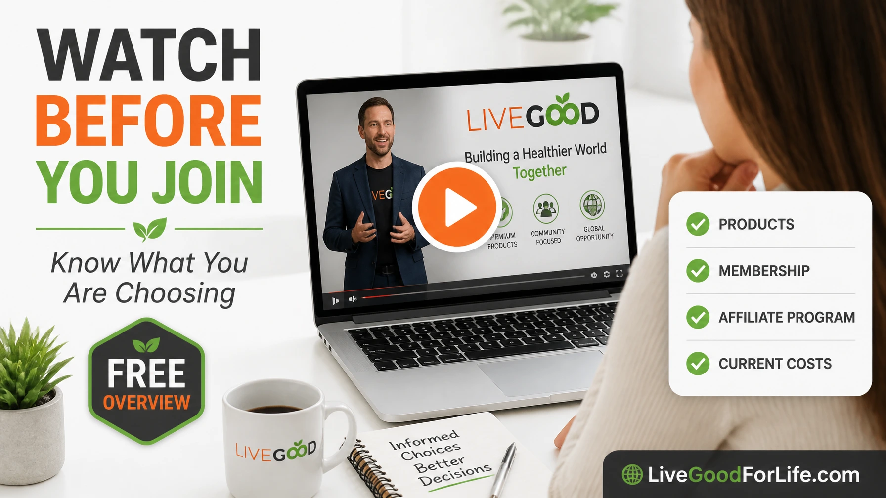 Watch the LiveGood Tour before becoming an affiliate