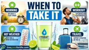 When to take LiveGood Hydration Amplifier
