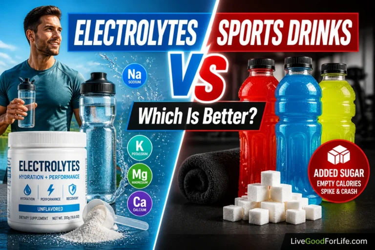 Electrolytes vs sports drinks comparison for hydration