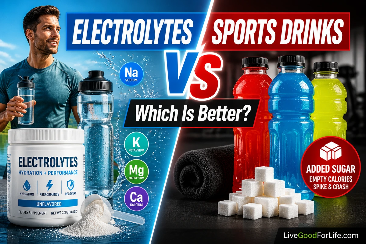 Electrolytes vs sports drinks comparison for hydration